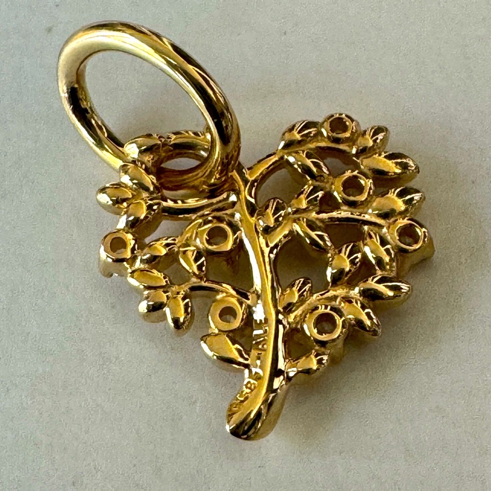 NEW❗️Pandora 14K Sparkling Heart & Family Tree Dangle Charm 752604C01 - Picture 6 of 6